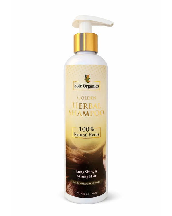Golden Herbal Shampoo For Soft, Strong & Healthy Hair