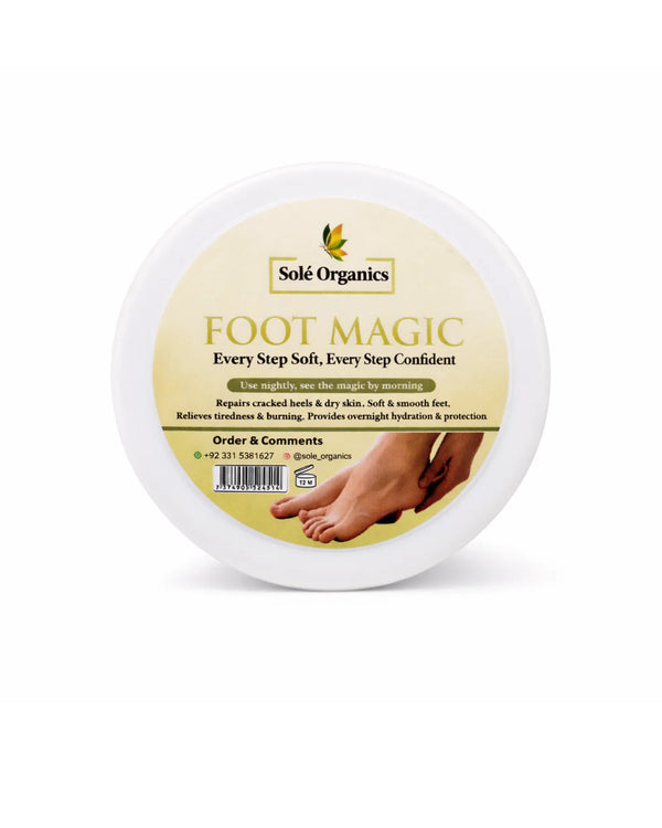 Foot Magic by Sole Organics – Repair Cream for Cracked Heels & Soft Feet