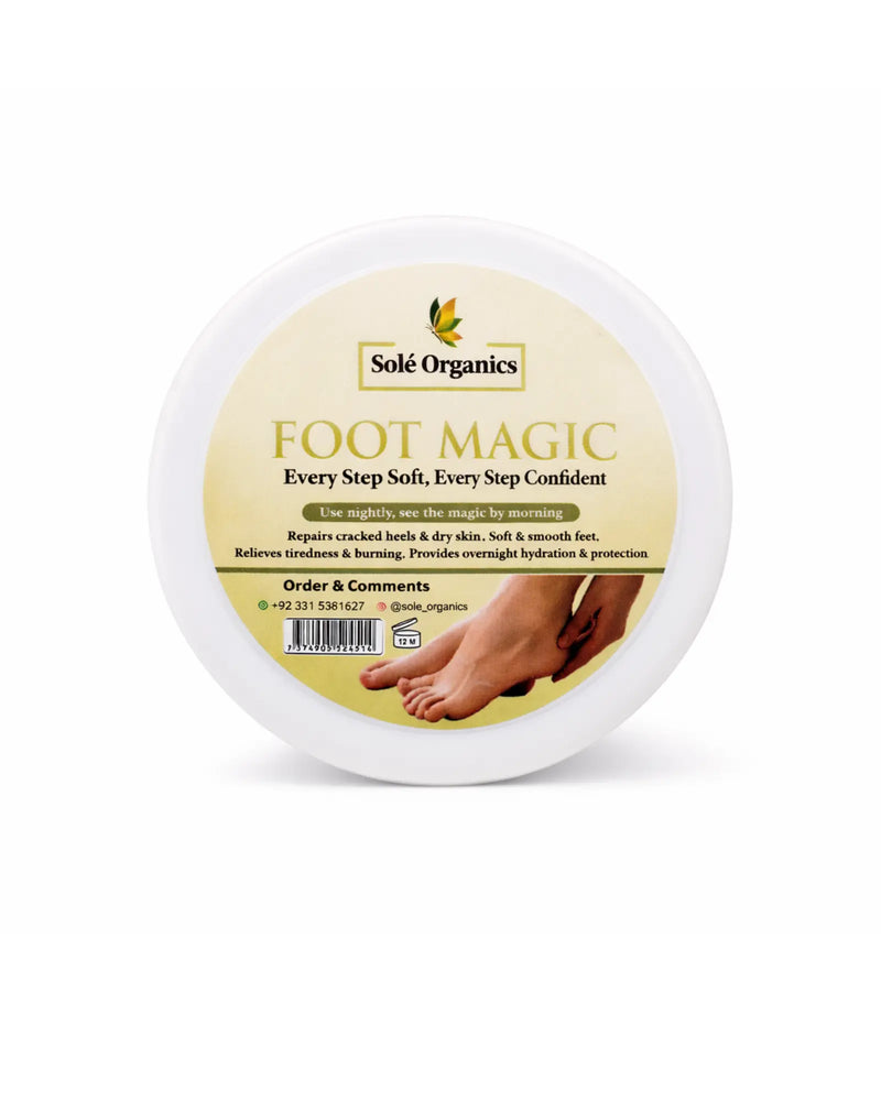 Foot Magic by Sole Organics – Repair Cream for Cracked Heels & Soft Feet