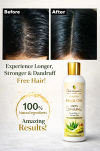 Golden Hair Oil by Sole Organics for Long, Shiny & Strong Hair